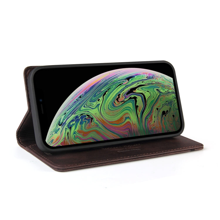 For iPhone XS Max Skin Feel Anti-theft Brush Horizontal Flip Leather Case with Holder & Card Slots & Wallet