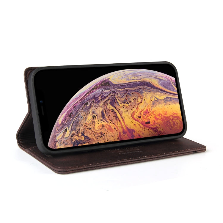For iPhone X / XS Skin Feel Anti-theft Brush Horizontal Flip Leather Case with Holder & Card Slots & Wallet