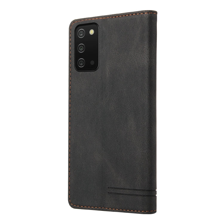 For Samsung Galaxy A03s 164mm Skin Feel Anti-theft Brush Horizontal Flip Leather Case with Holder & Card Slots & Wallet