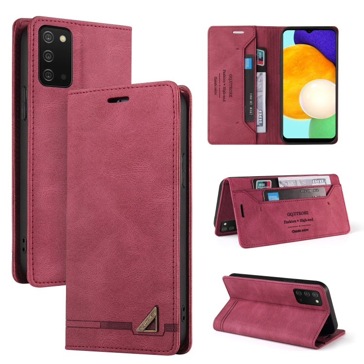 For Samsung Galaxy A03s 164mm Skin Feel Anti-theft Brush Horizontal Flip Leather Case with Holder & Card Slots & Wallet