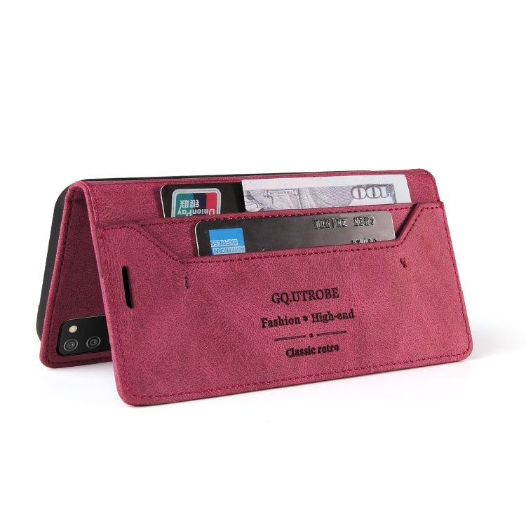 For Samsung Galaxy A03s 164mm Skin Feel Anti-theft Brush Horizontal Flip Leather Case with Holder & Card Slots & Wallet