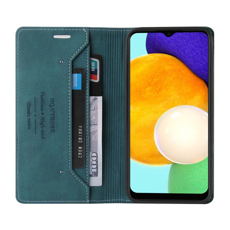 For Samsung Galaxy A03s 164mm Skin Feel Anti-theft Brush Horizontal Flip Leather Case with Holder & Card Slots & Wallet