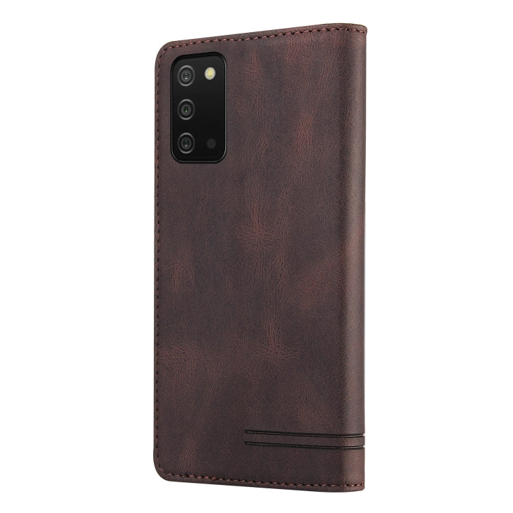 For Samsung Galaxy A03s 164mm Skin Feel Anti-theft Brush Horizontal Flip Leather Case with Holder & Card Slots & Wallet