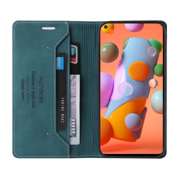For Samsung Galaxy A11 EU Version Skin Feel Anti-theft Brush Horizontal Flip Leather Case with Holder & Card Slots & Wallet