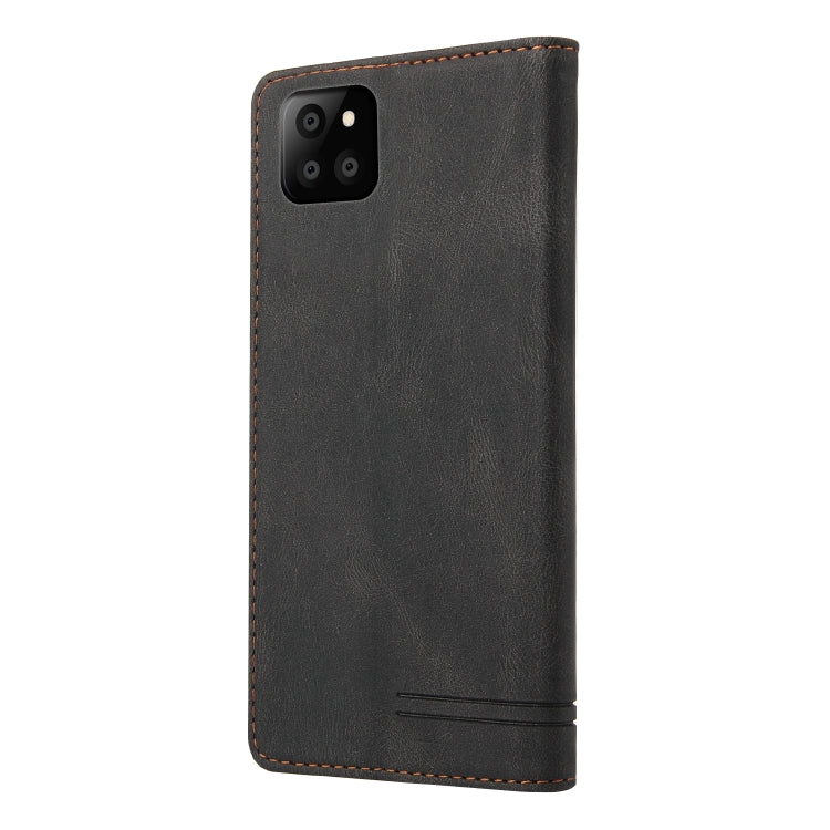 For Samsung Galaxy A22 5G Skin Feel Anti-theft Brush Horizontal Flip Leather Case with Holder & Card Slots & Wallet