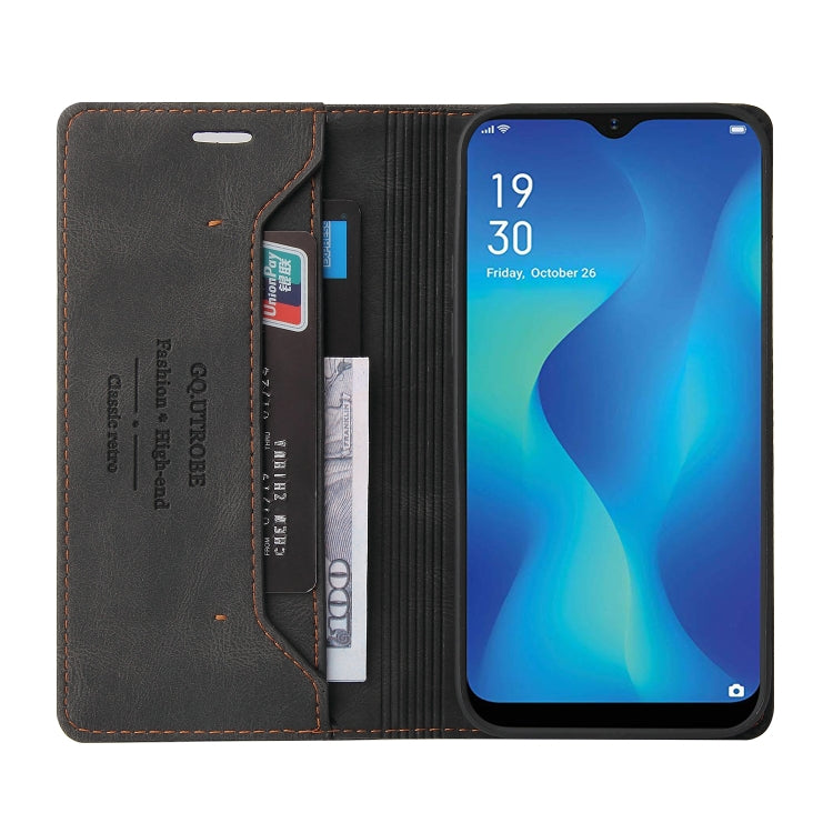 For Samsung Galaxy A22 5G Skin Feel Anti-theft Brush Horizontal Flip Leather Case with Holder & Card Slots & Wallet