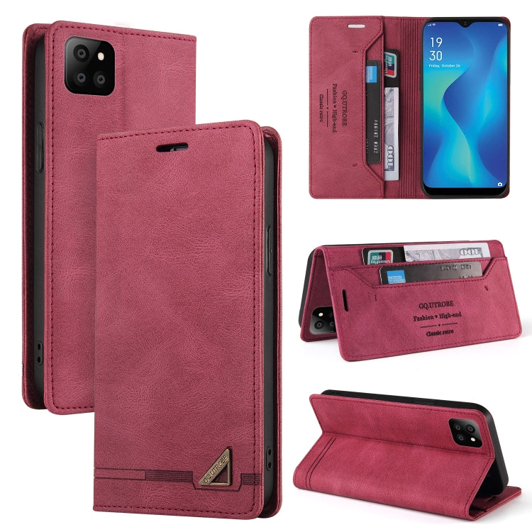 For Samsung Galaxy A22 5G Skin Feel Anti-theft Brush Horizontal Flip Leather Case with Holder & Card Slots & Wallet