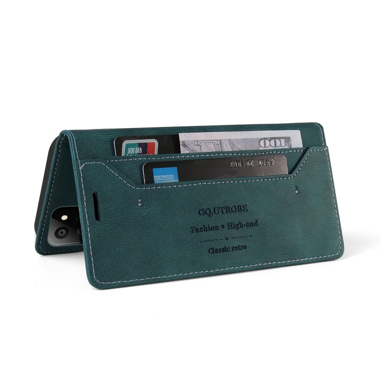 For Samsung Galaxy A22 5G Skin Feel Anti-theft Brush Horizontal Flip Leather Case with Holder & Card Slots & Wallet