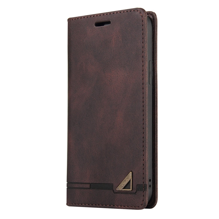 For Samsung Galaxy A70 Skin Feel Anti-theft Brush Horizontal Flip Leather Case with Holder & Card Slots & Wallet