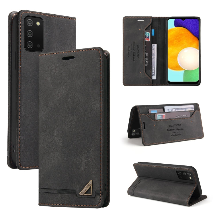For Samsung Galaxy A03s 166mm Skin Feel Anti-theft Brush Horizontal Flip Leather Case with Holder & Card Slots & Wallet