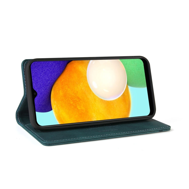 For Samsung Galaxy A03s 166mm Skin Feel Anti-theft Brush Horizontal Flip Leather Case with Holder & Card Slots & Wallet