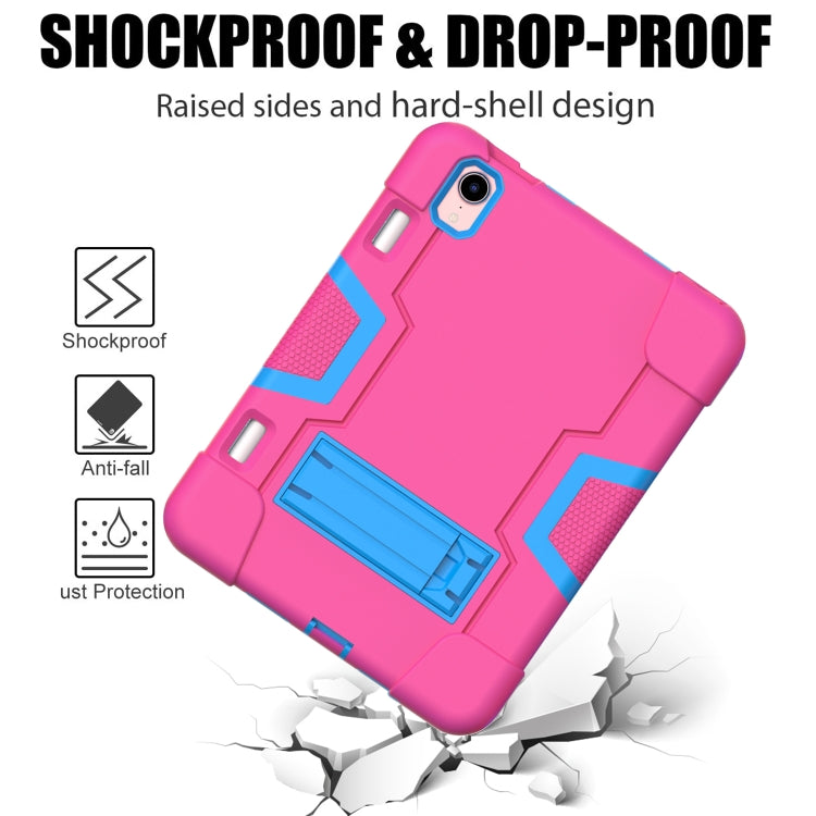 For iPad mini 6 Contrast Color Robot Shockproof Silicone + PC Protective Tablet Case with Holder & Pen Slot