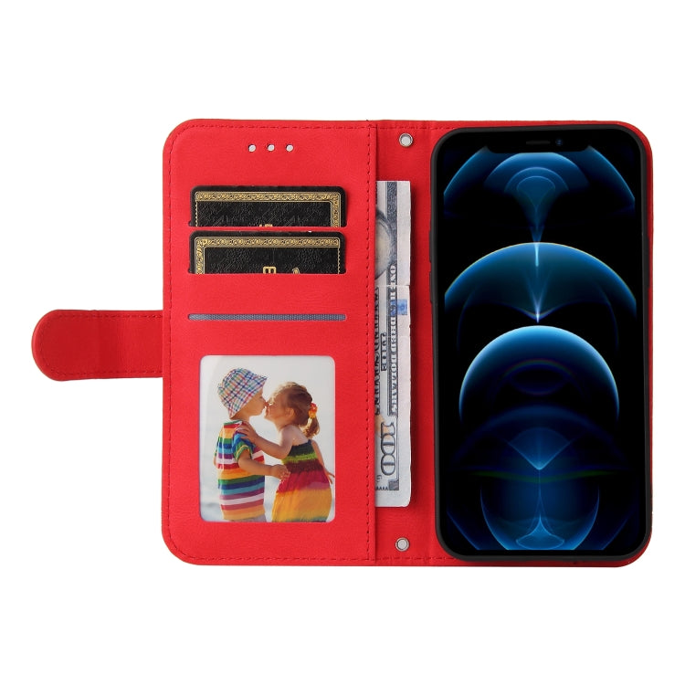 For iPhone 11 Pro Skin Feel Life Tree Metal Button Horizontal Flip Leather Case with Holder & Card Slot & Wallet & Photo Frame & Strap