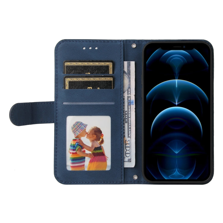 For iPhone 11 Pro Skin Feel Life Tree Metal Button Horizontal Flip Leather Case with Holder & Card Slot & Wallet & Photo Frame & Strap