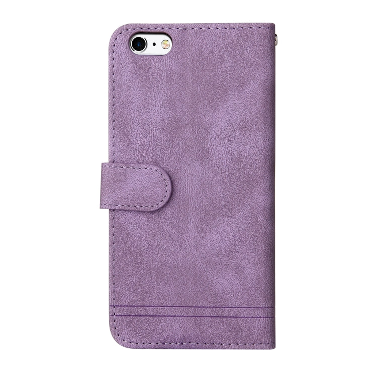 Skin Feel Life Tree Metal Button Horizontal Flip Leather Case with Holder & Card Slot & Wallet & Photo Frame & Strap For iPhone 6 Plus / 6s Plus