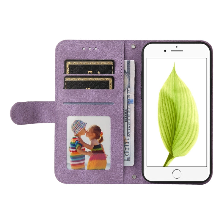 Skin Feel Life Tree Metal Button Horizontal Flip Leather Case with Holder & Card Slot & Wallet & Photo Frame & Strap For iPhone 6 Plus / 6s Plus