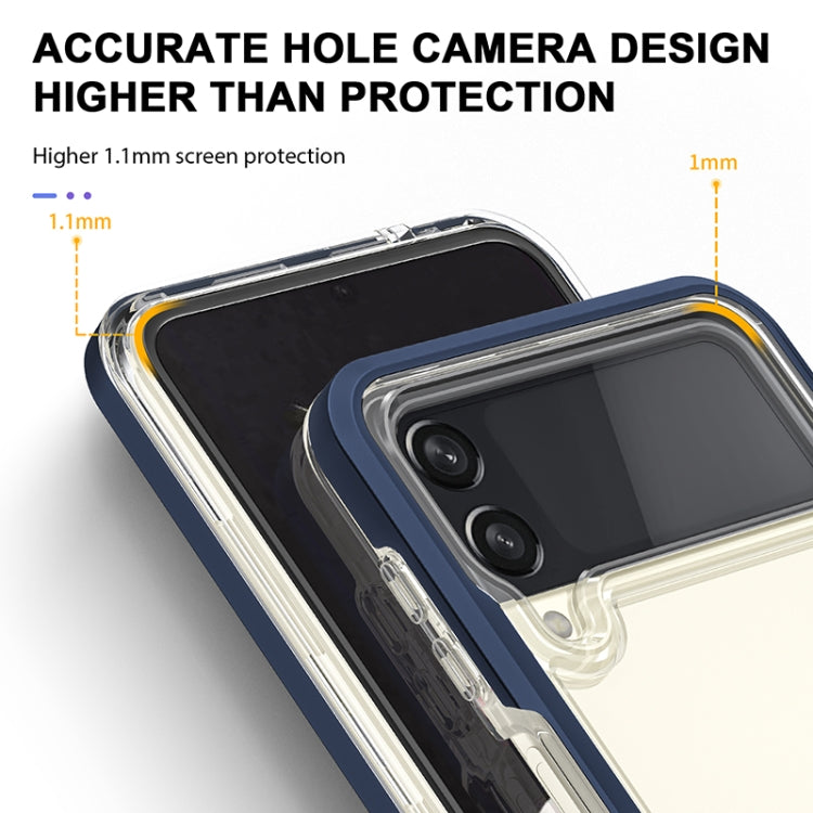 For Samsung Galaxy Z Flip3 5G Bright Series Clear Acrylic + PC+TPU Shockproof Case