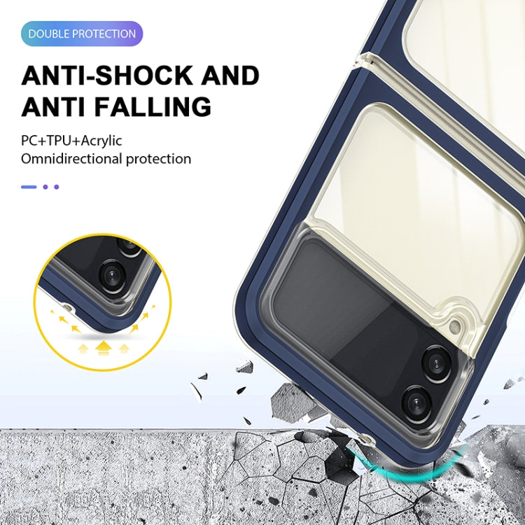 For Samsung Galaxy Z Flip3 5G Bright Series Clear Acrylic + PC+TPU Shockproof Case