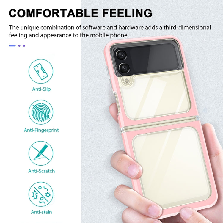 For Samsung Galaxy Z Flip3 5G Bright Series Clear Acrylic + PC+TPU Shockproof Case