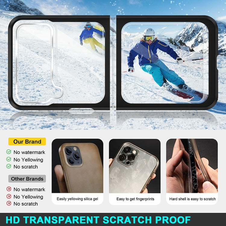 For Samsung Galaxy Z Flip3 5G Bright Series Clear Acrylic + PC+TPU Shockproof Case