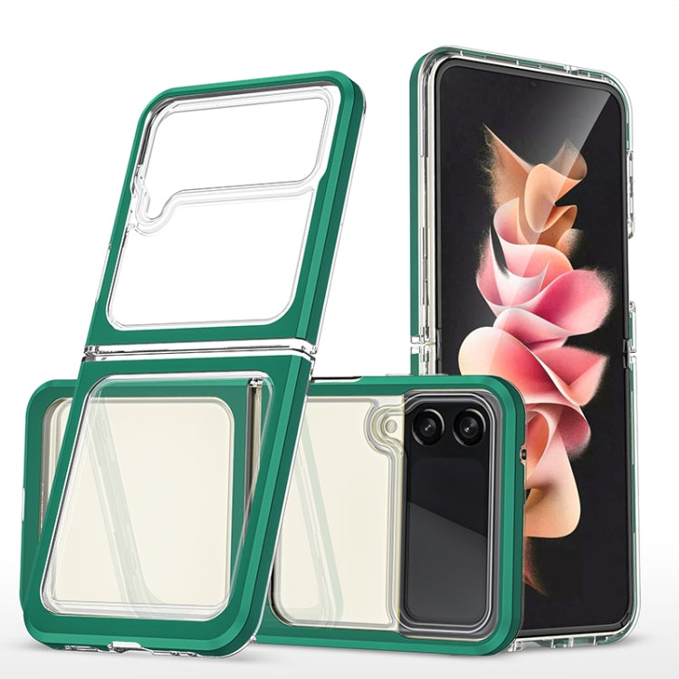 For Samsung Galaxy Z Flip3 5G Bright Series Clear Acrylic + PC+TPU Shockproof Case