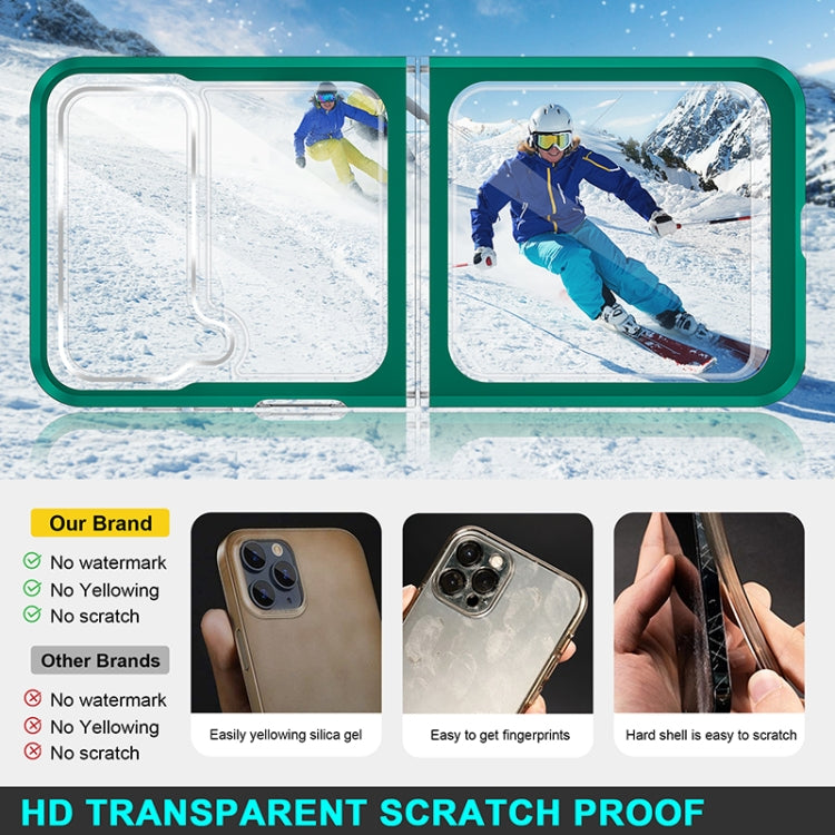 For Samsung Galaxy Z Flip3 5G Bright Series Clear Acrylic + PC+TPU Shockproof Case