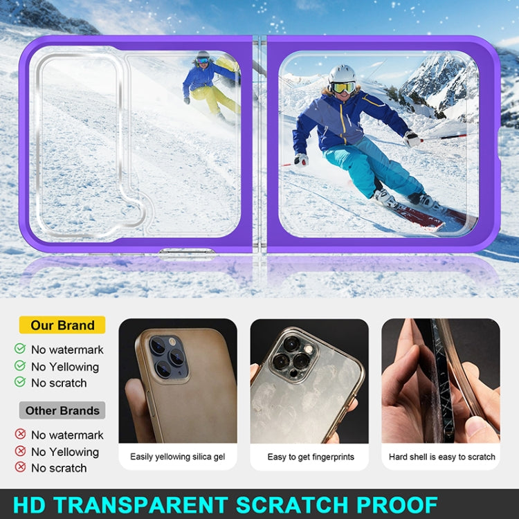 For Samsung Galaxy Z Flip3 5G Bright Series Clear Acrylic + PC+TPU Shockproof Case