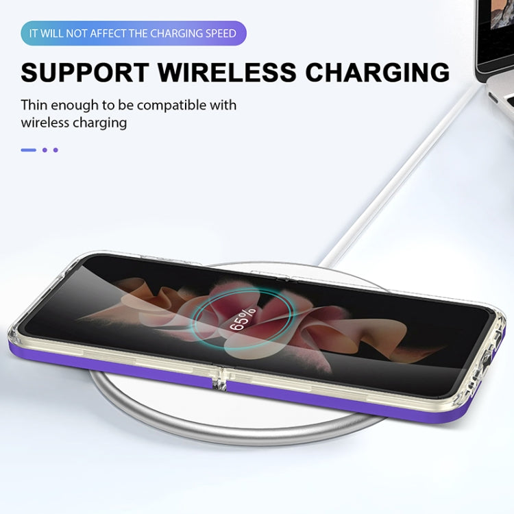 For Samsung Galaxy Z Flip3 5G Bright Series Clear Acrylic + PC+TPU Shockproof Case