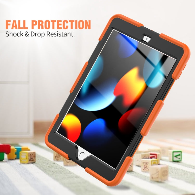 For iPad 10.2 2021 / 2020 / 2019 Shockproof Colorful Silicone + PC Protective Case with Holder & Pen Slot