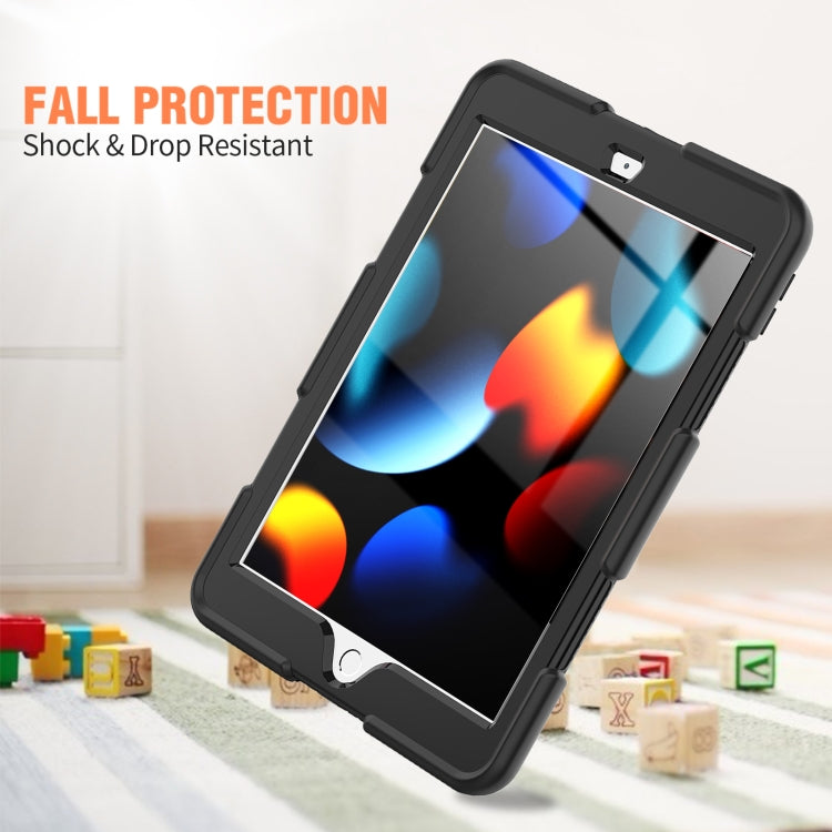 For iPad 10.2 2021 / 2020 / 2019 Shockproof Colorful Silicone + PC Protective Case with Holder & Pen Slot