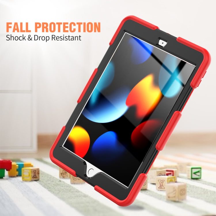 For iPad 10.2 2021 / 2020 / 2019 Shockproof Colorful Silicone + PC Protective Case with Holder & Pen Slot