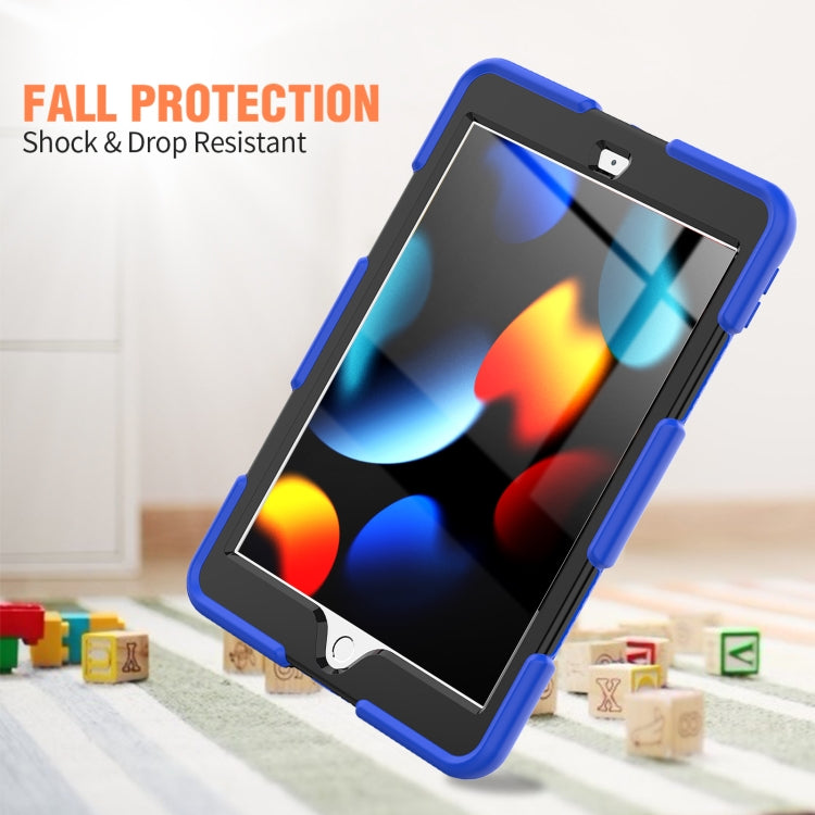 For iPad 10.2 2021 / 2020 / 2019 Shockproof Colorful Silicone + PC Protective Case with Holder & Pen Slot