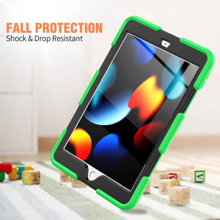 For iPad 10.2 2021 / 2020 / 2019 Shockproof Colorful Silicone + PC Protective Case with Holder & Pen Slot