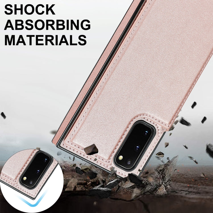 For Samsung Galaxy S20 FE Cross-body Square Double Buckle Flip Card Bag TPU+PU Case with Card Slots & Wallet & Photo & Strap