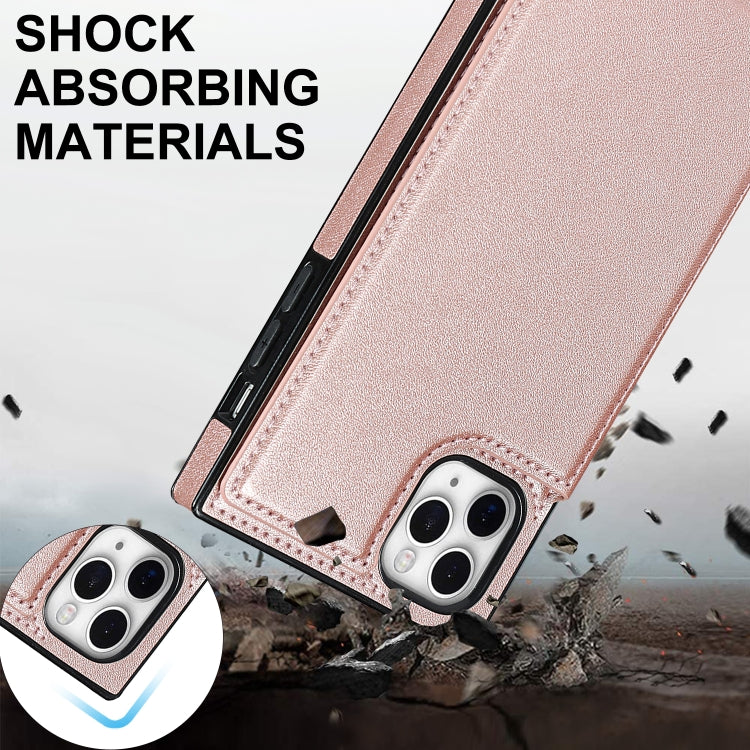 For iPhone 12 Pro Max Cross-body Square Double Buckle Flip Card Bag TPU+PU Case with Card Slots & Wallet & Photo & Strap