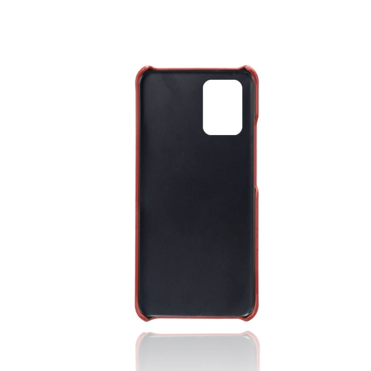 For Samsung Galaxy S10 Lite/ M80s Calf Texture PC + PU Leather Back Cover Shockproof Case with Dual Card Slots