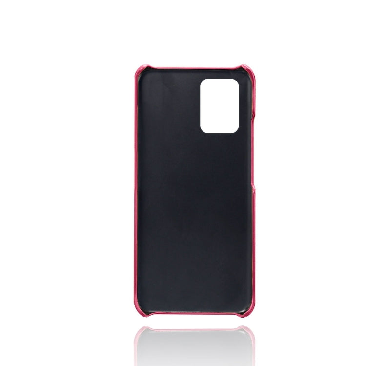 For Samsung Galaxy S10 Lite/ M80s Calf Texture PC + PU Leather Back Cover Shockproof Case with Dual Card Slots