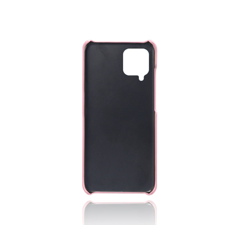 For Samsung Galaxy M62 Calf Texture PC + PU Leather Back Cover Shockproof Case with Dual Card Slots