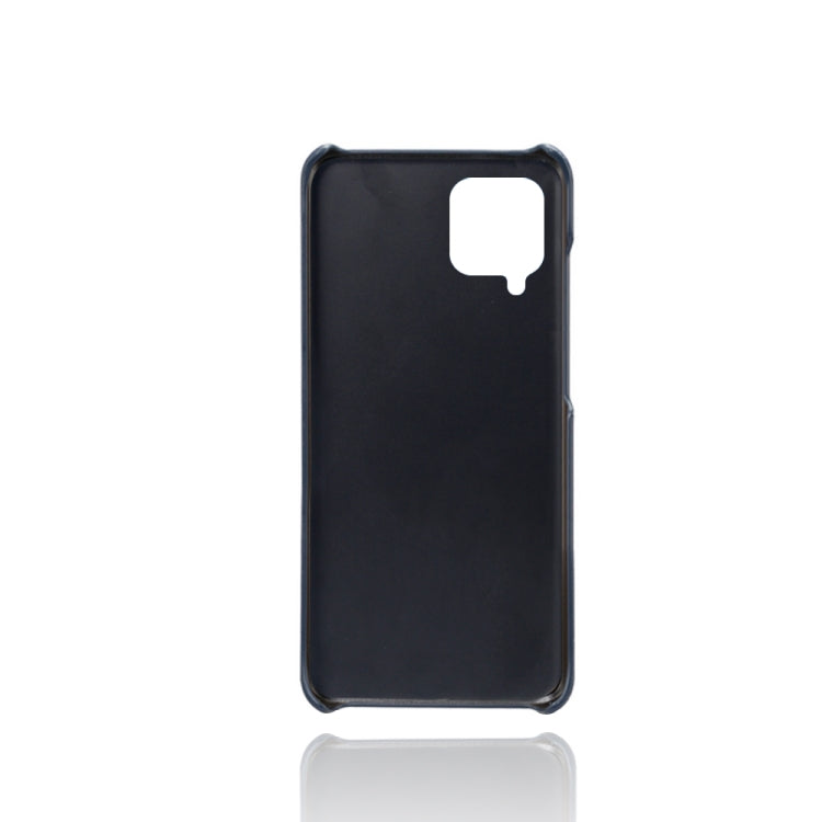 For Samsung Galaxy M62 Calf Texture PC + PU Leather Back Cover Shockproof Case with Dual Card Slots