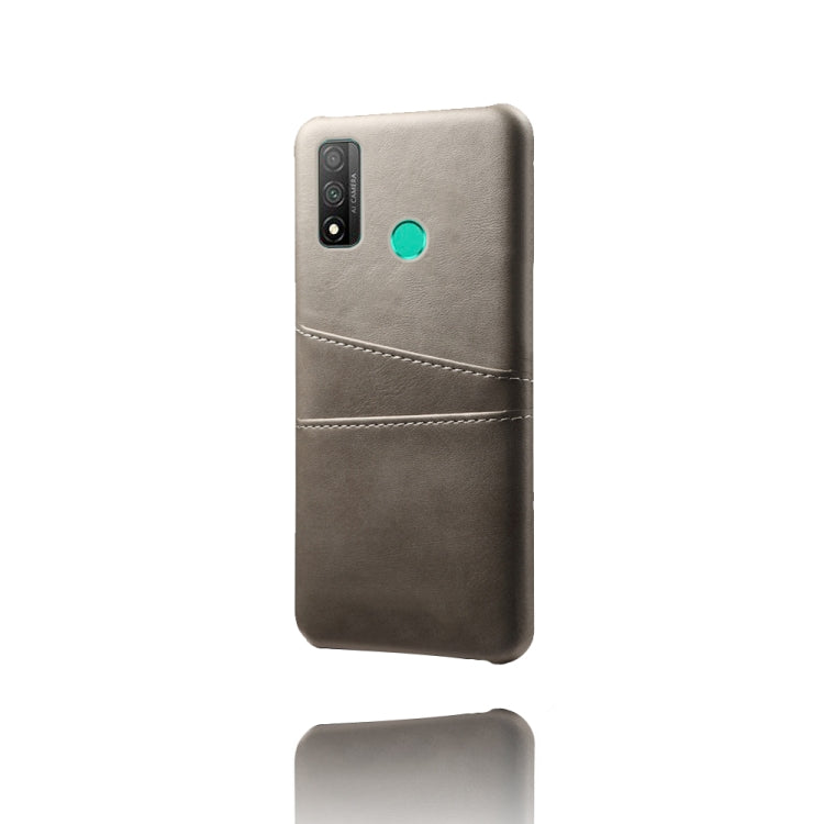 For Huawei P smart 2020 Calf Texture PC + PU Leather Back Cover Shockproof Case with Dual Card Slots
