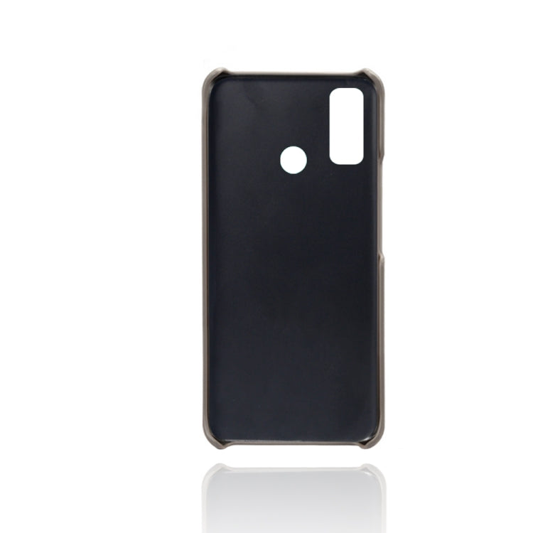 For Huawei P smart 2020 Calf Texture PC + PU Leather Back Cover Shockproof Case with Dual Card Slots