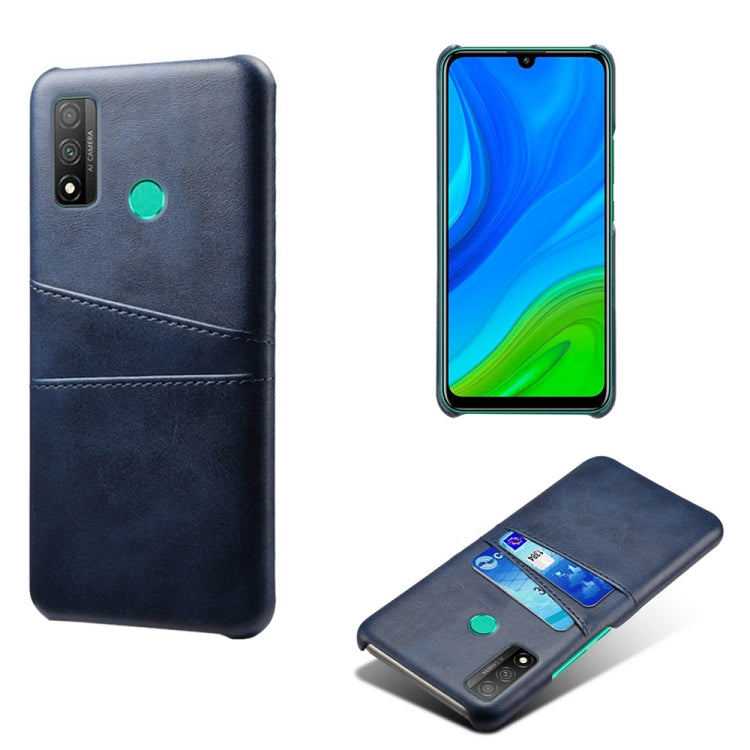 For Huawei P smart 2020 Calf Texture PC + PU Leather Back Cover Shockproof Case with Dual Card Slots