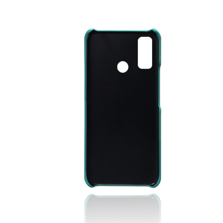 For Huawei P smart 2020 Calf Texture PC + PU Leather Back Cover Shockproof Case with Dual Card Slots