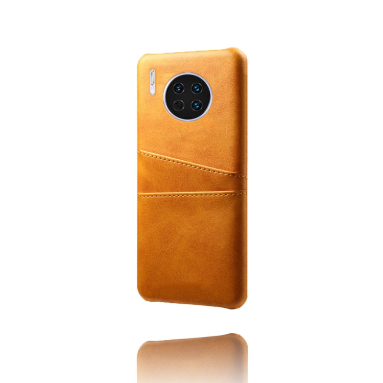 For Huawei Mate 30 Calf Texture PC + PU Leather Back Cover Shockproof Case with Dual Card Slots
