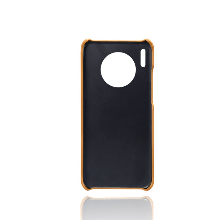 For Huawei Mate 30 Calf Texture PC + PU Leather Back Cover Shockproof Case with Dual Card Slots