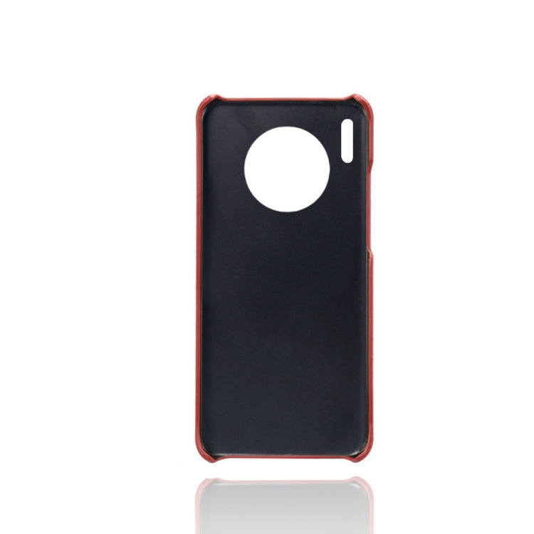 For Huawei Mate 30 Calf Texture PC + PU Leather Back Cover Shockproof Case with Dual Card Slots