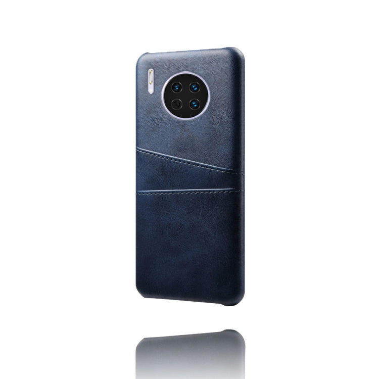 For Huawei Mate 30 Calf Texture PC + PU Leather Back Cover Shockproof Case with Dual Card Slots