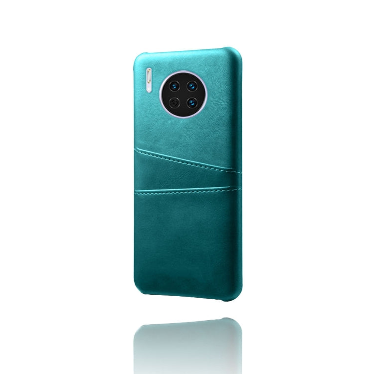 For Huawei Mate 30 Calf Texture PC + PU Leather Back Cover Shockproof Case with Dual Card Slots
