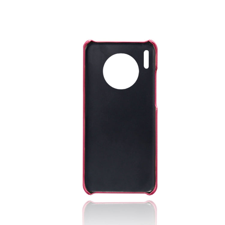 For Huawei Mate 30 Calf Texture PC + PU Leather Back Cover Shockproof Case with Dual Card Slots