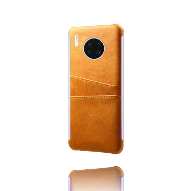 For Huawei Mate 30 Pro Calf Texture PC + PU Leather Back Cover Shockproof Case with Dual Card Slots